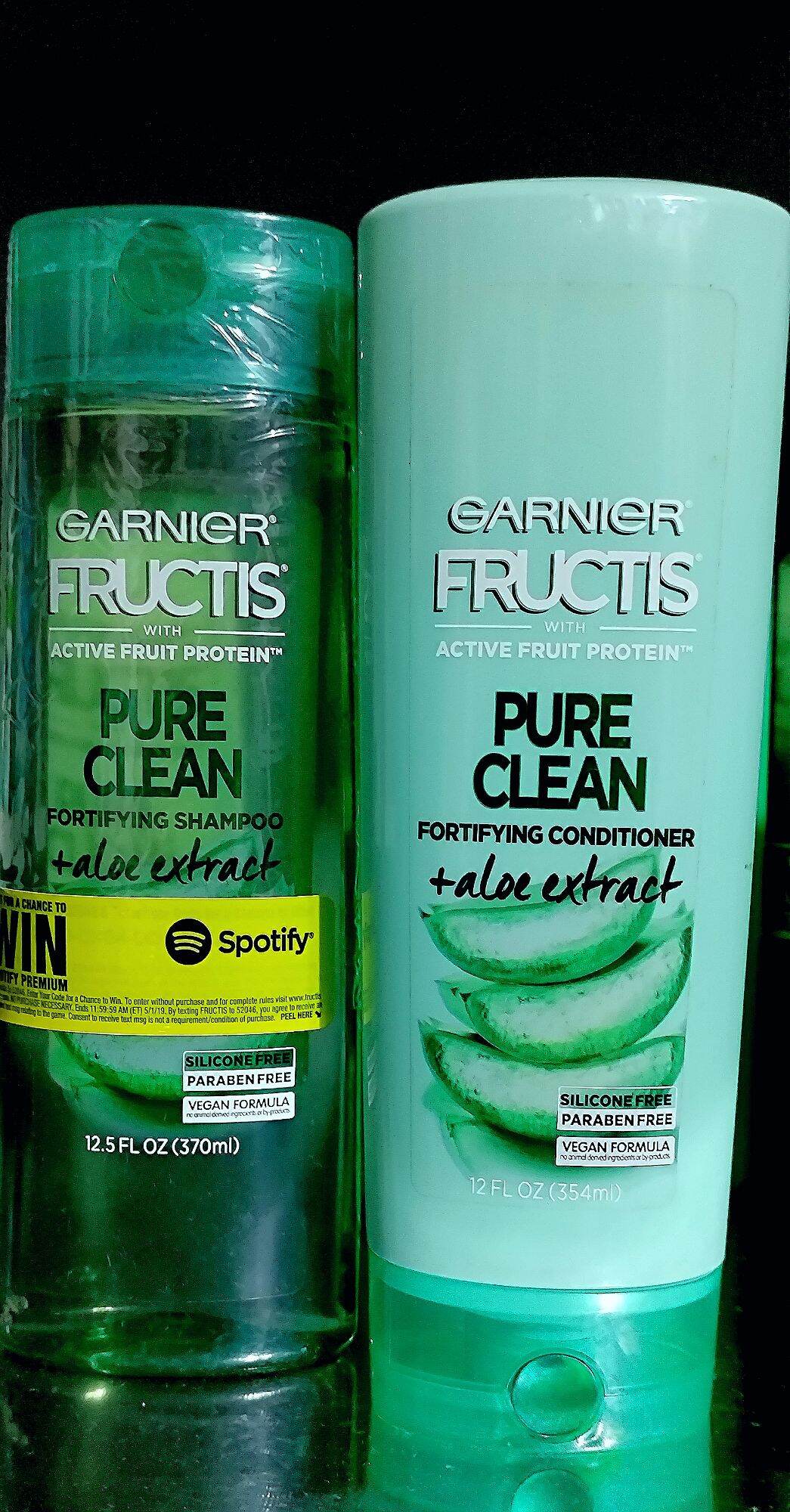 Garnier Fructis Pure Clean Shampoo & Conditioner +aloe exrract Lazada PH