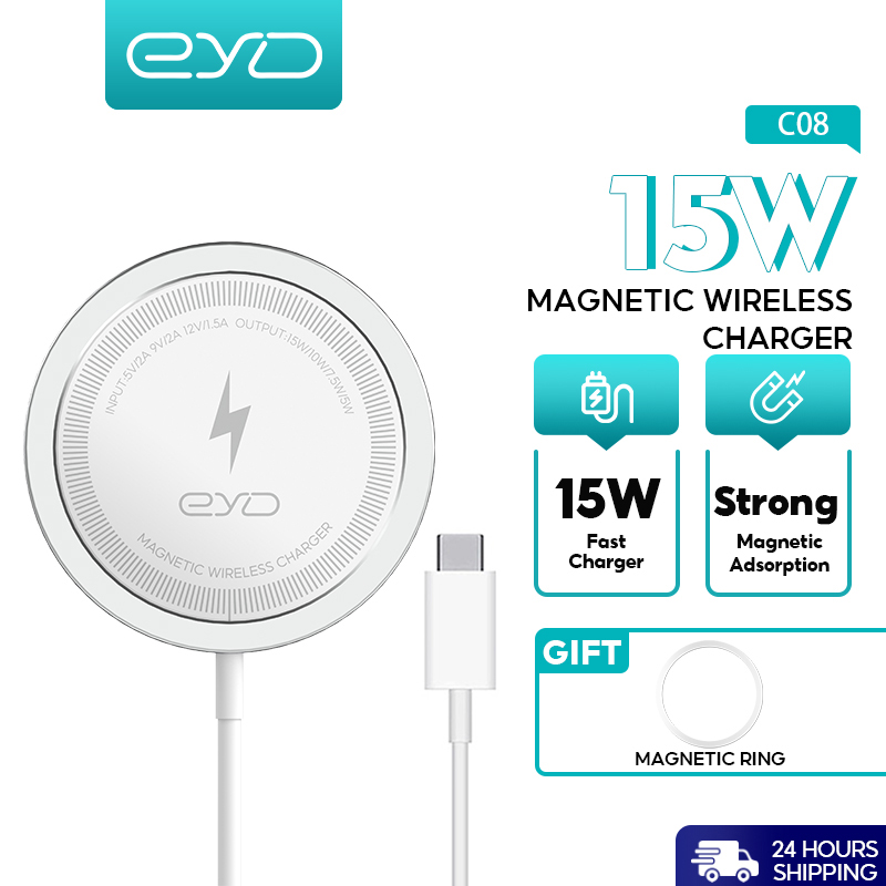 EYD 15W Magnetic Qi Wireless Charger for iPhone and Samsung