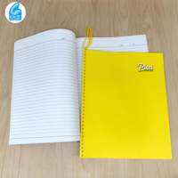 Pixel University Notebook with Yarn Binding - Big Notebook for School Office or Personal Use - 80 Leaves - Available in Various Colors