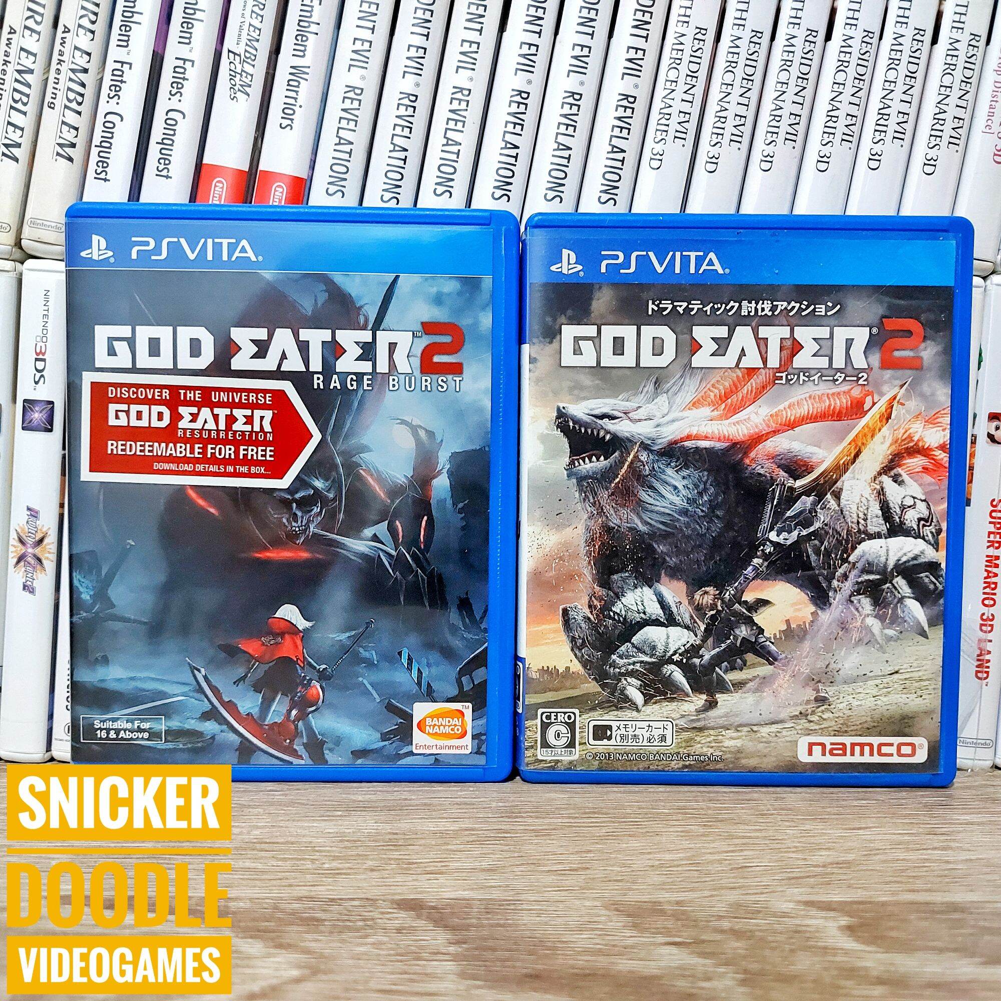 PS Vita Game: God Eater 2 Rage Burst Region 3•Region 2 JPN Preloved |  Lazada PH