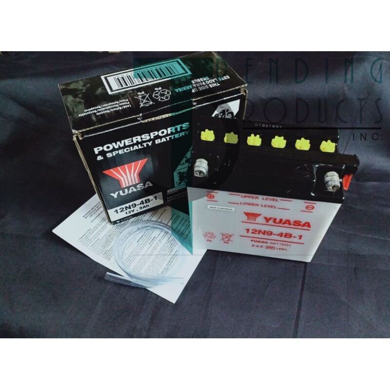 Yuasa 12N9 4B 1 Motorcycle Battery 12V 9Ah For Kawasaki Barako 