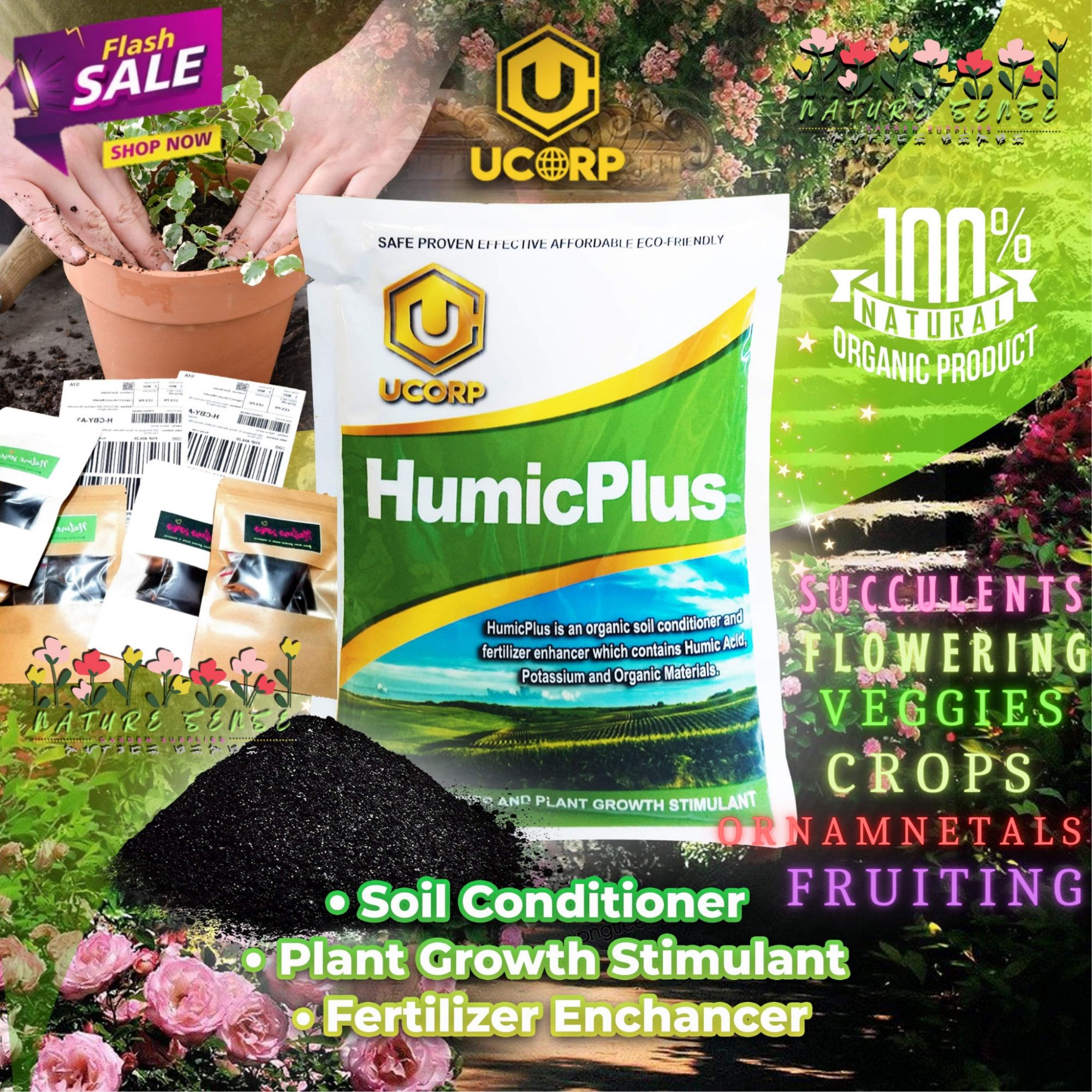 Humic plus soil conditioner Organic Fertilizer