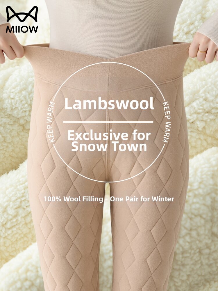 MiiOW | Warm Insulated Pants for Cold Weather Inner Wear with Fleece and Wool Presyo 747 Piso*Libreng Shipping