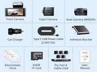 AZDOME 4K Dash Cam M550 Max Built-in GPS Wifi Camera Car DVR 3.18”Screen Night Vision 24H Parking Monitor Support Rear Cam
