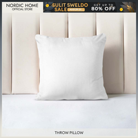 NORDIC HOME Throw Pillow with Korean Hypoallergenic Fiber Fill Standard 18x18