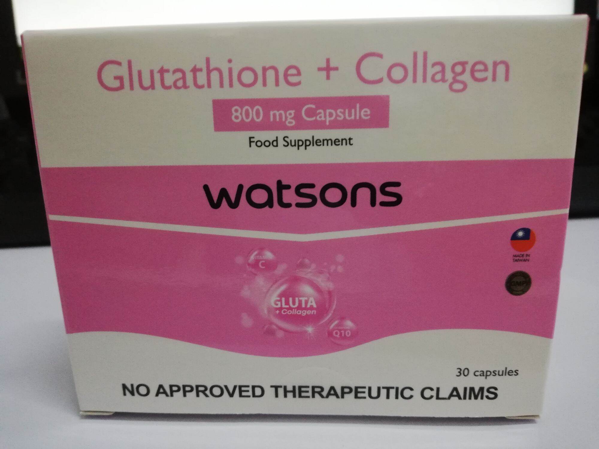 can we use glutathione and vitamin c together Watsons Glutathione Collagen cap 30's(New Packaging)