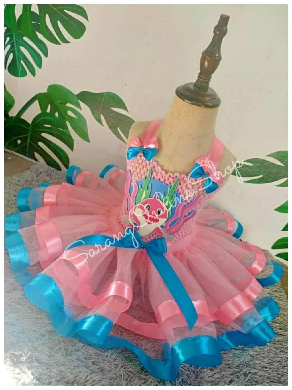 Baby shark inspired tutu dress | Lazada PH