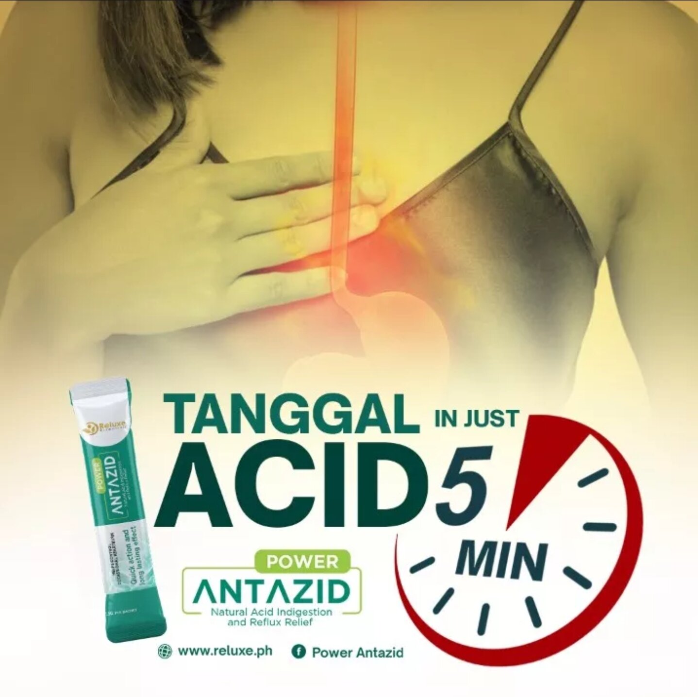 POWER ANTAZID | 1 Box - 30 Sachets | Natural Acid Indigestion and ...
