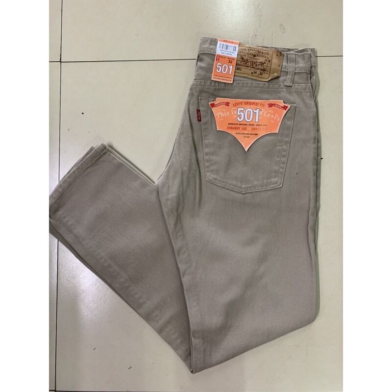 501 LEVIS FOR MENS KHAKI SEMI STRAIGHT CUT | Lazada PH