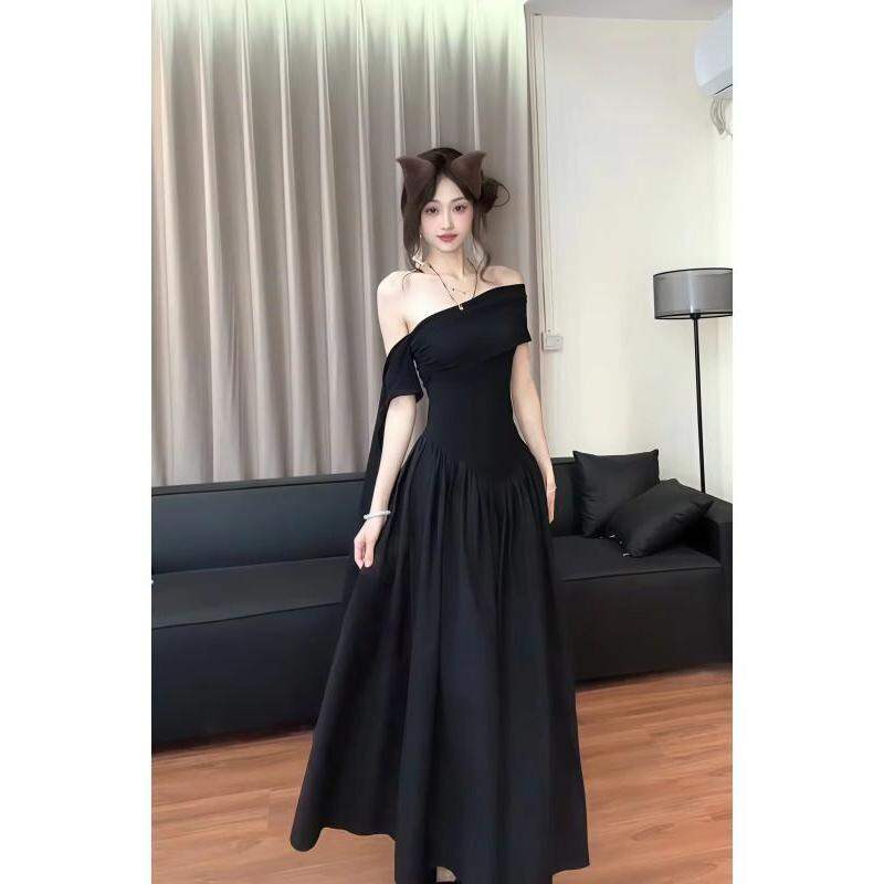 black dress shopee Black Pearl Beaded Maxi Dress L main image 1