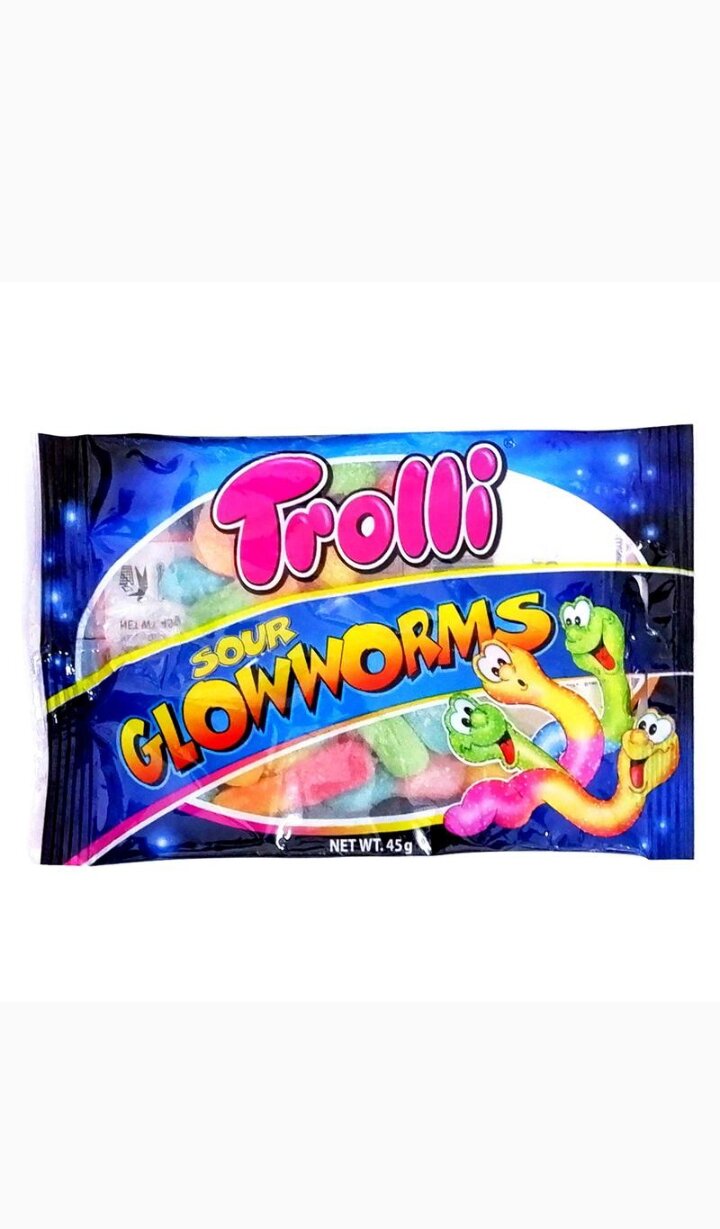 Trolli Gummi Sour Glow Worms 45 grams Lazada PH