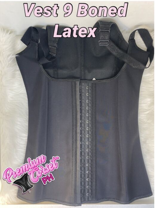 Premium Corset Vest 9 boned Latex