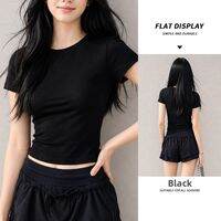 spao | Elastic Fitted Regular Shoulder T-shirt