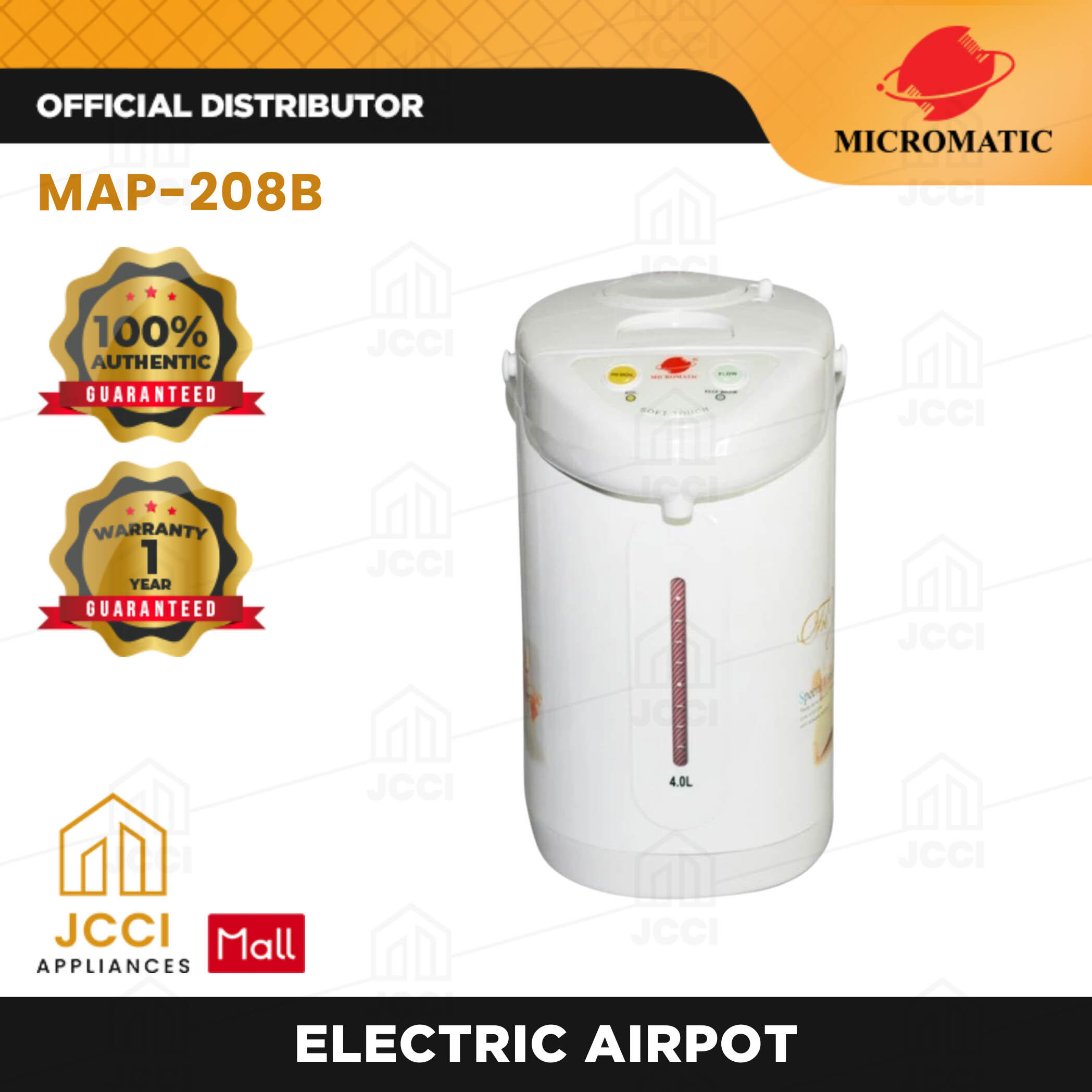 Micromatic 4.0L Electric Airpot with Easy Touch Controls