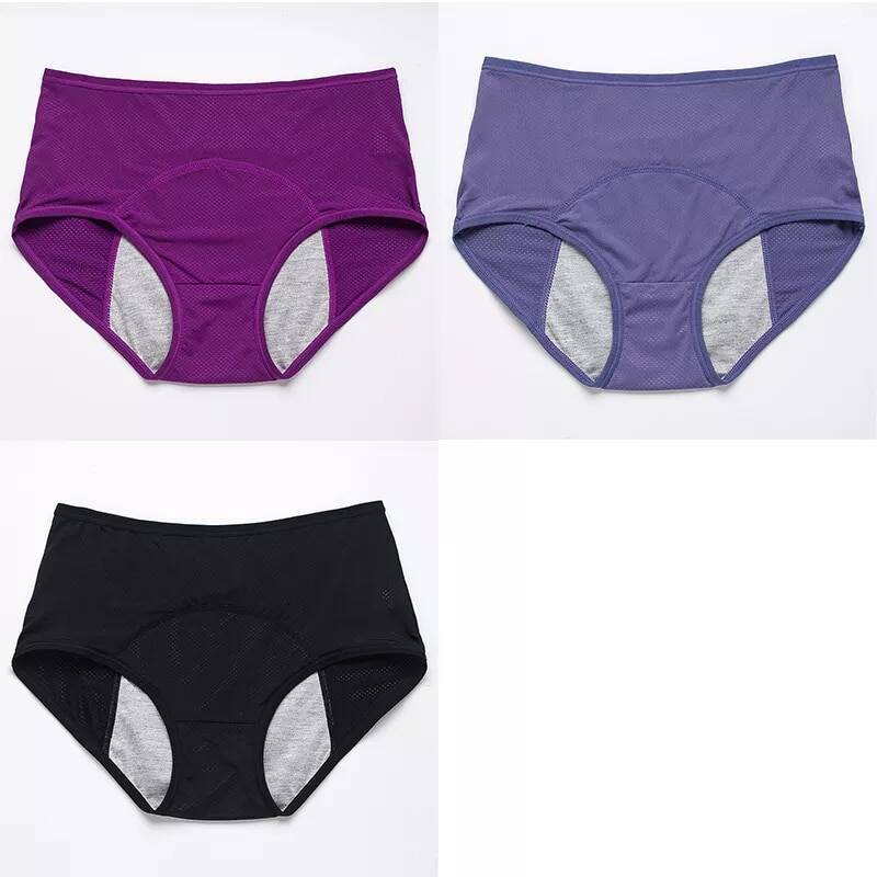 3pcs Set Leak Proof Menstrual Panties Women Period Underwear Sexy Pants