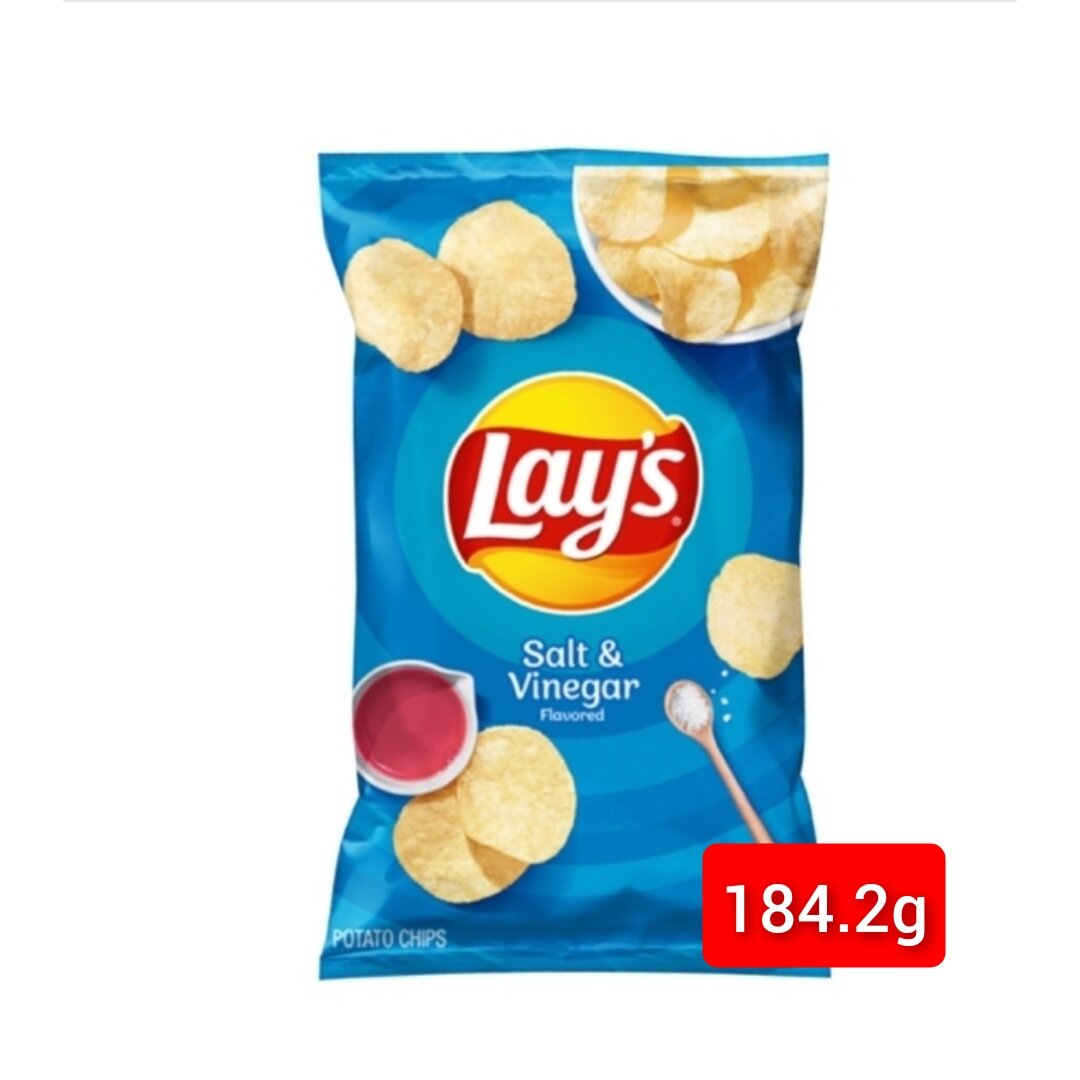 Lay's Salt & Vinegar Potato Chips (184.2g) | Lazada PH