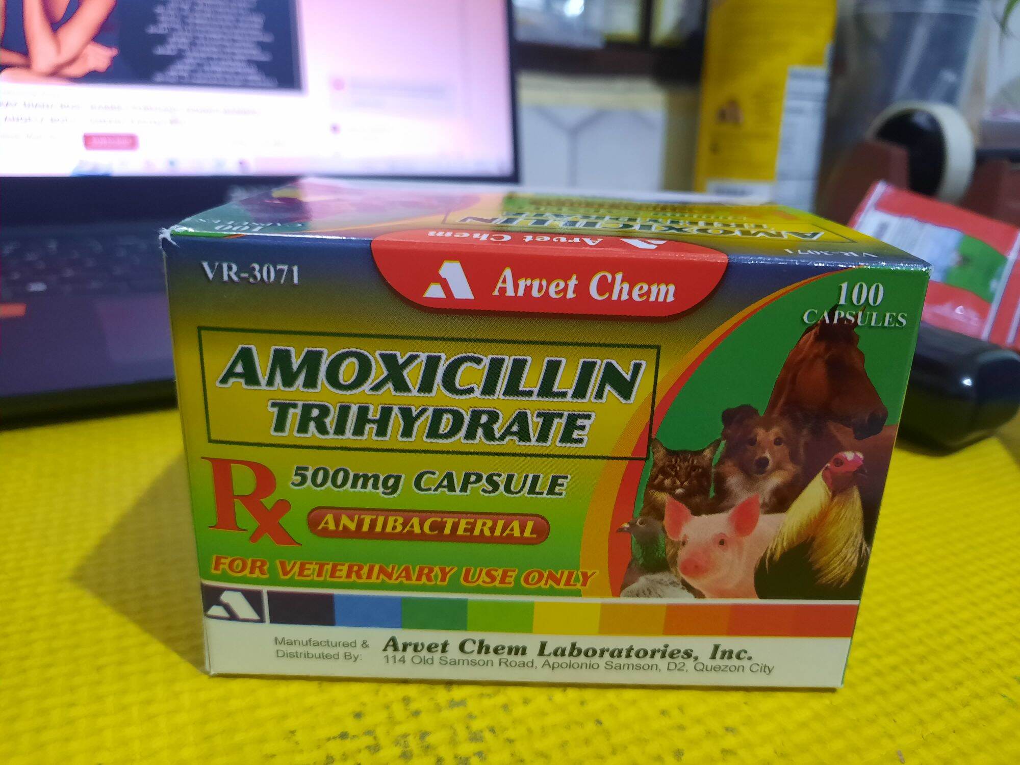 FOR GAME FOWL  100 CAPSULES AMOXICILLIN 500mg