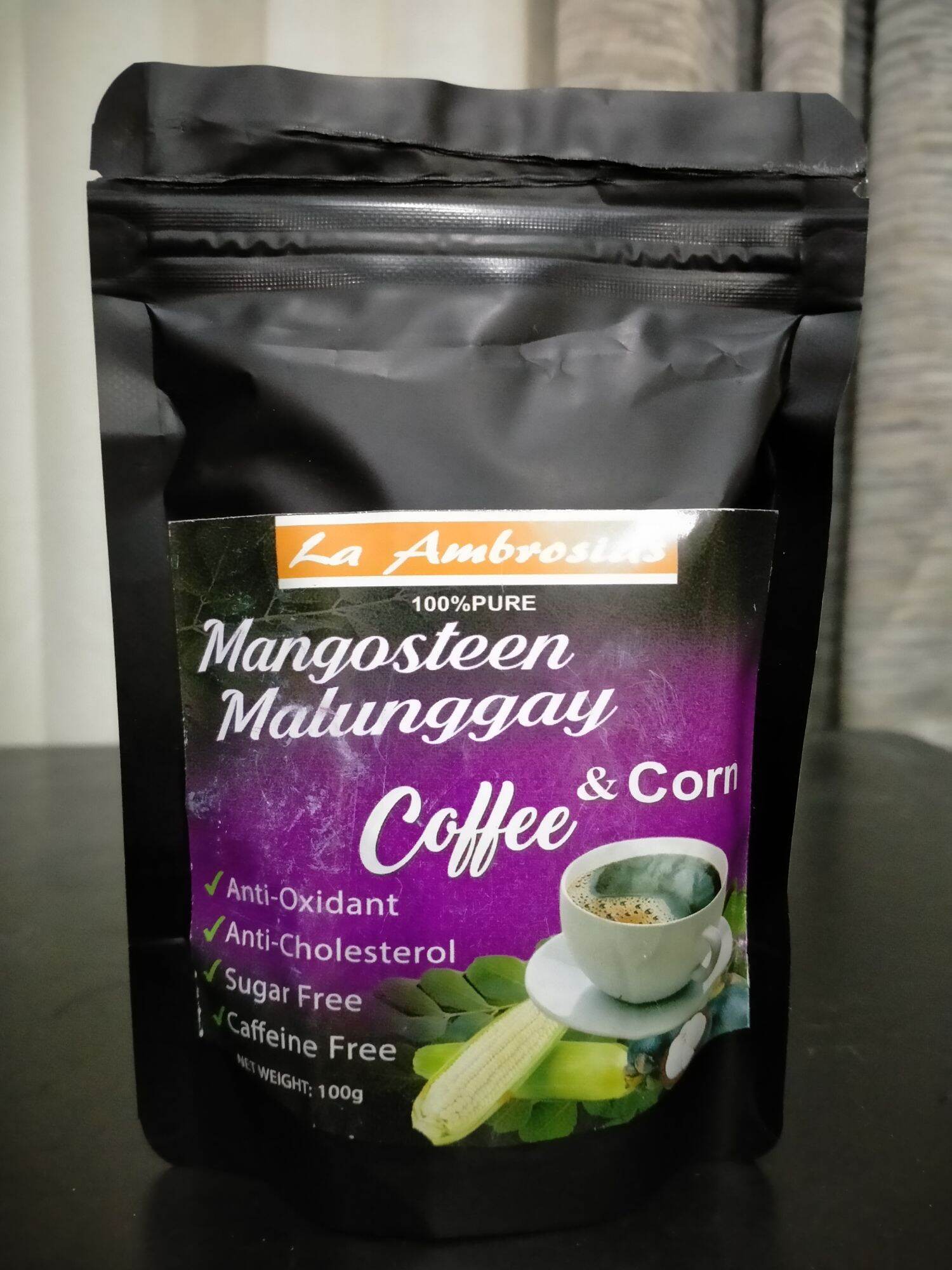 Organic Natural Coffee Mangosteen, Malunggay and Corn Coffee Lazada PH