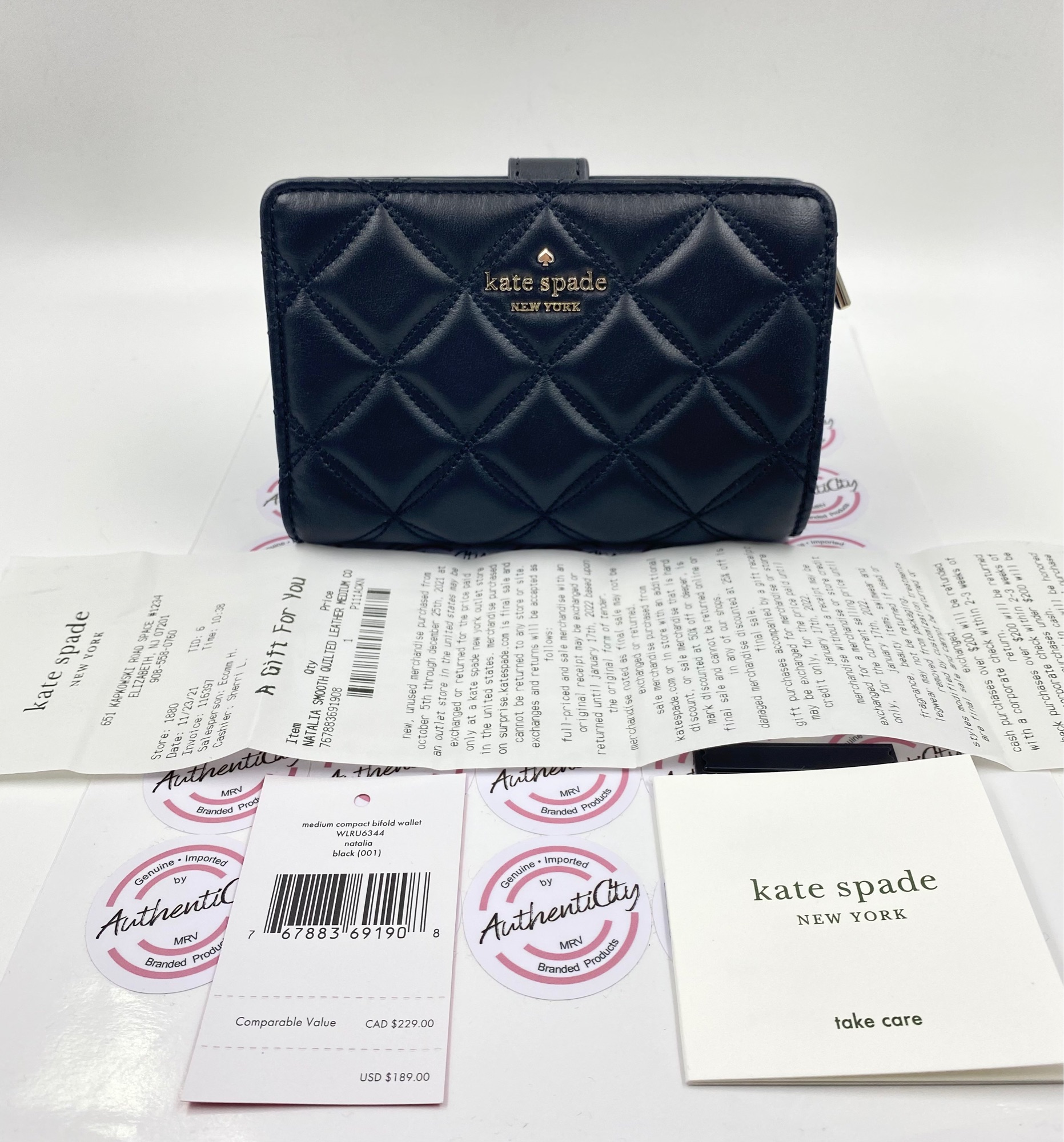 Kate Spade Natalia Medium Compact Bifold Wallet | Lazada PH