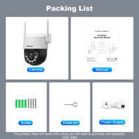SriHome | Srihome 8MP 4K WiFi PTZ Camera Smart Color Night Vision IP66 Outdoor Security 360° Coverage Smart Auto Tracking SH072