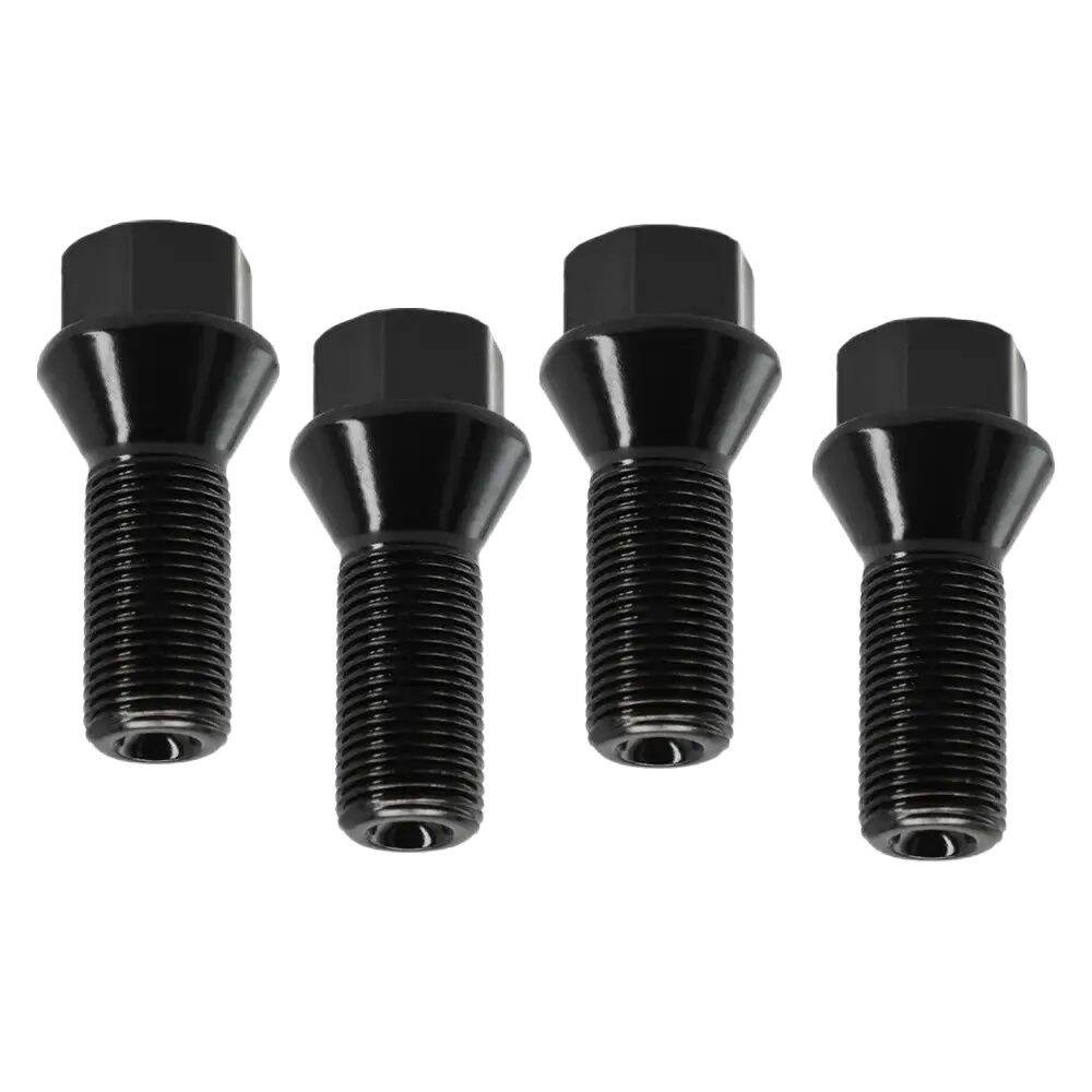 Bimecc Alloy Wheel Bolts M12 X 1.5 - 26mm Shank 17mm Hex - Set Of 4 For Fiat Mercedes