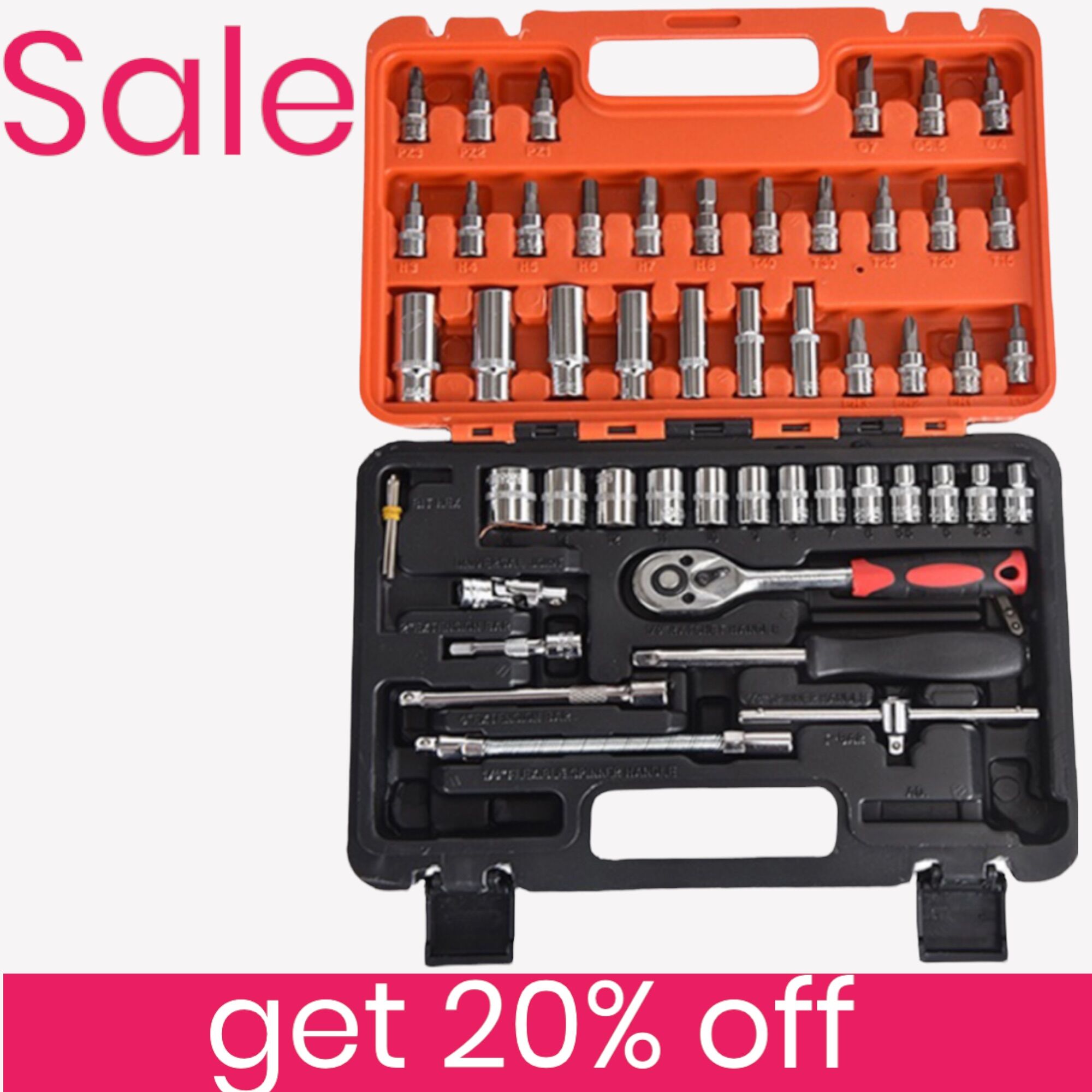 Tool Set Multifunctional Wrenches Chrome Vanadium Steel Auto Car Repair ...