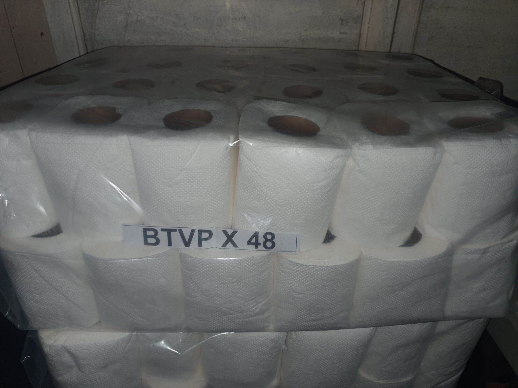 TOILET BATHROOM TISSUE ROLL WITH CORE MIXED GRADE QUALITY 48 rolls pcs