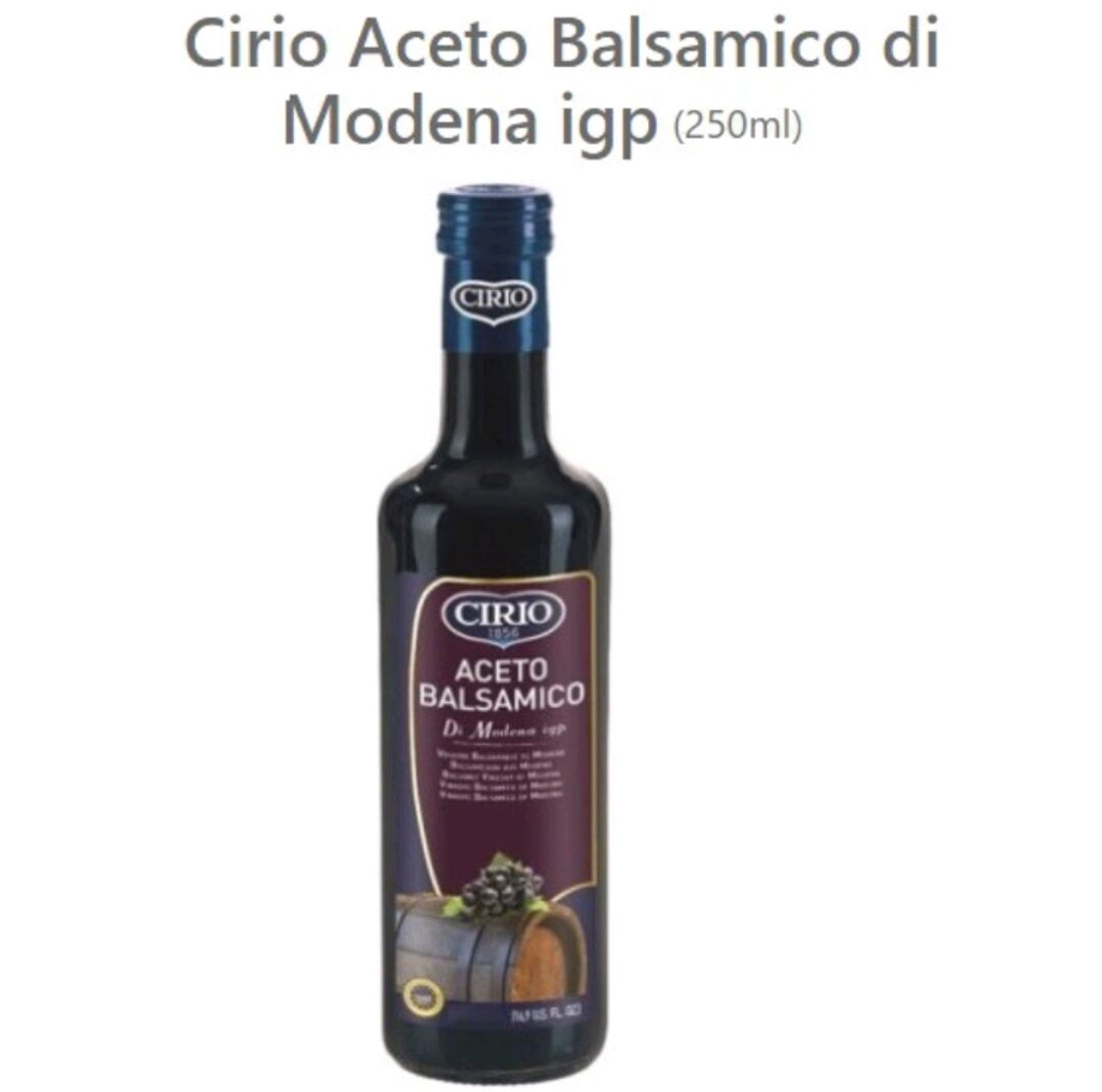 CIRIO BALSAMIC VINEGAR 250ML Lazada PH