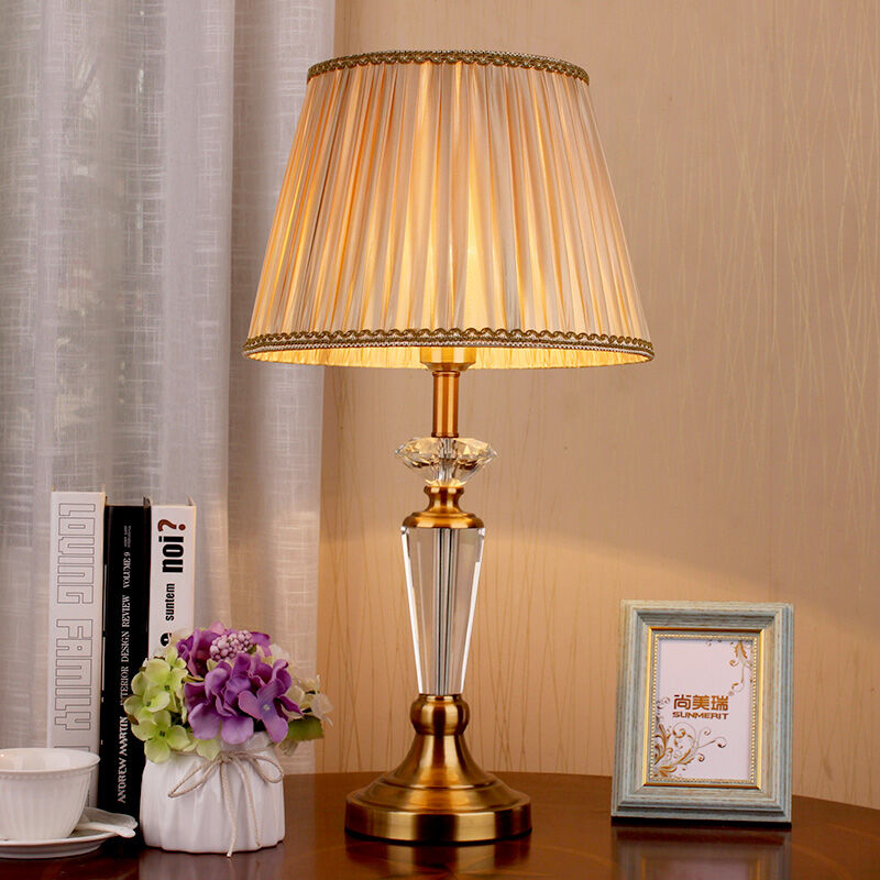 Sunmerit | Elegant Antique Style Crystal Table Lamp