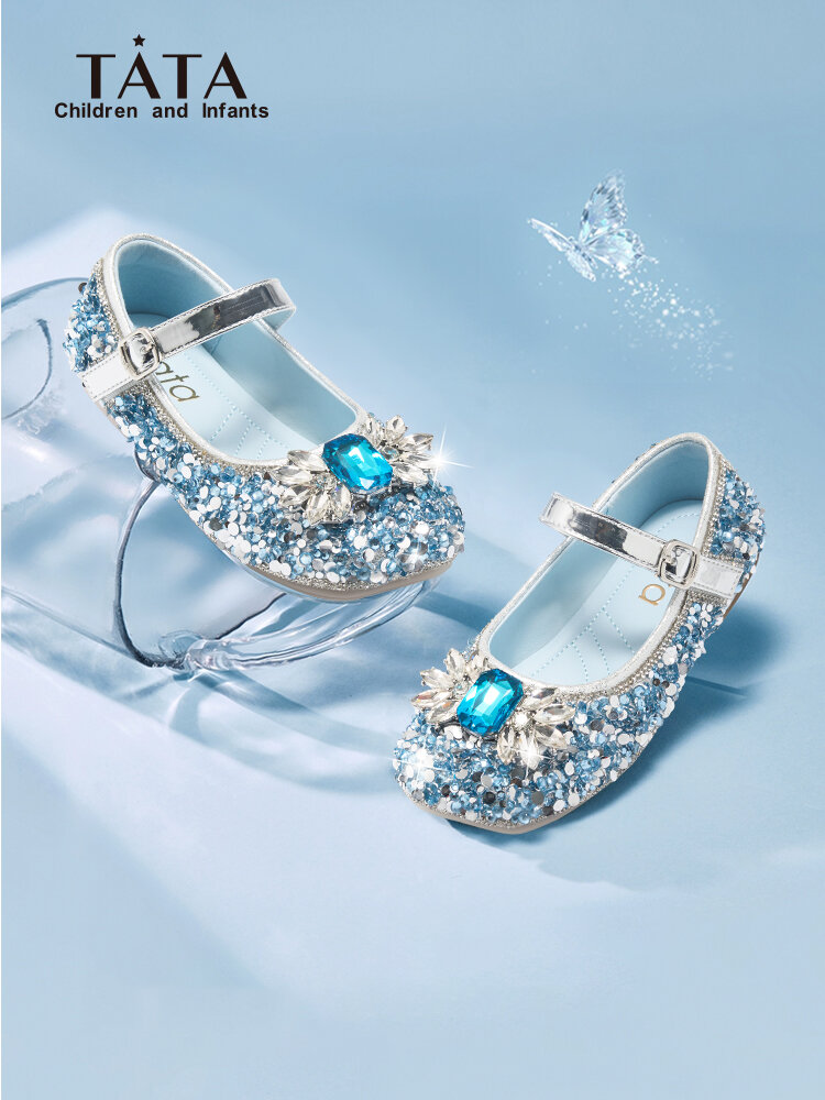 Soft Sole Mary Jane Girls' Blue Princess Shoes Presyo 2,241 Piso*Libreng Shipping