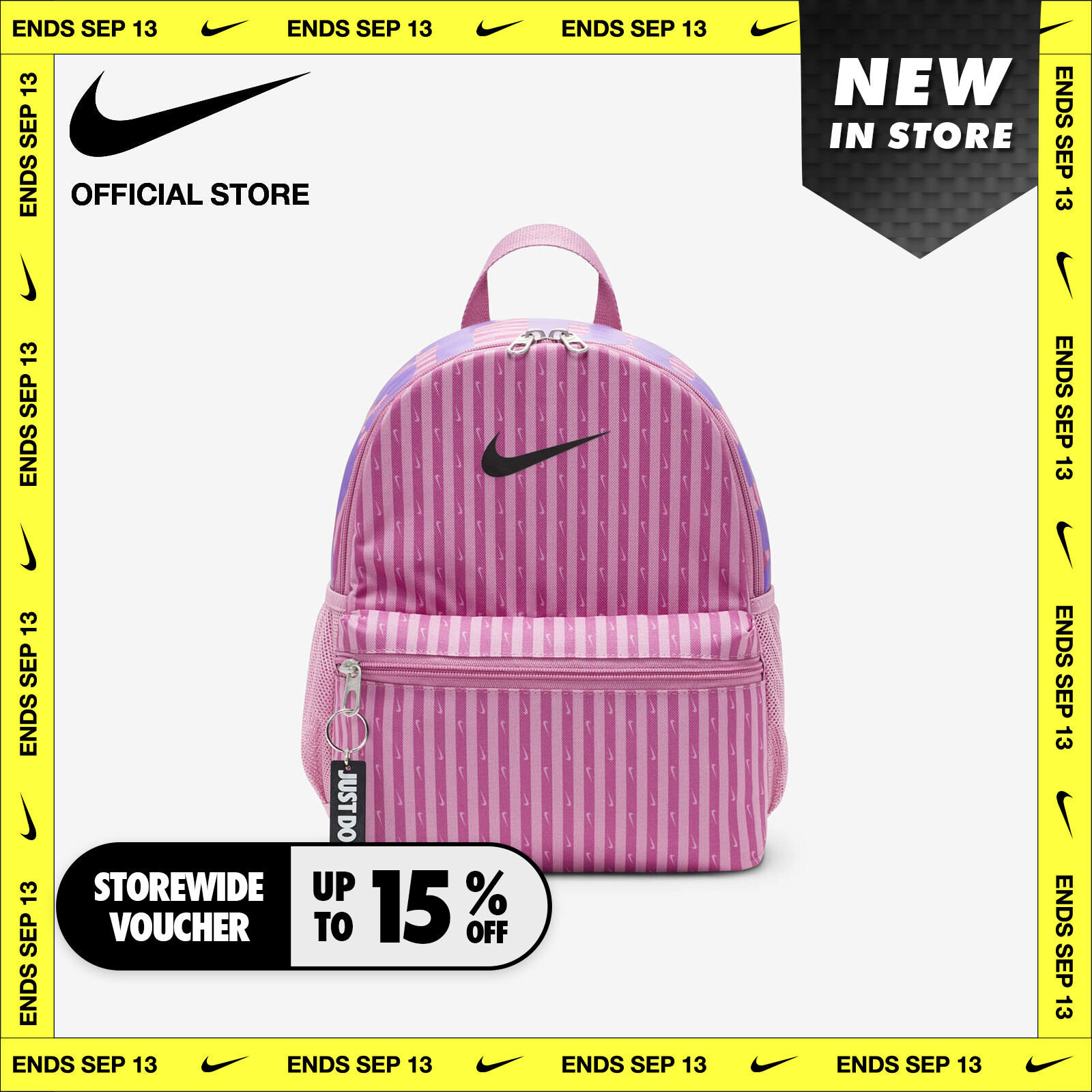 Nike Kids' Just Do It Mini Backpack - Magic Flamingo