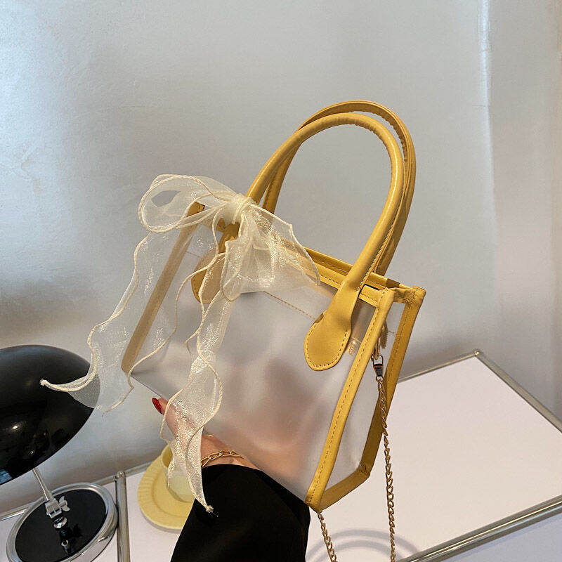 Clear Dumpling Underarm Jelly Bag, Acrylic Transparent Shoulder Bag Purse,  Fashion Versatile Baguette Bag - Temu