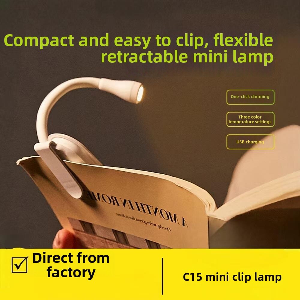 JIFUFENG | Creative Portable Clip-On LED Reading Light