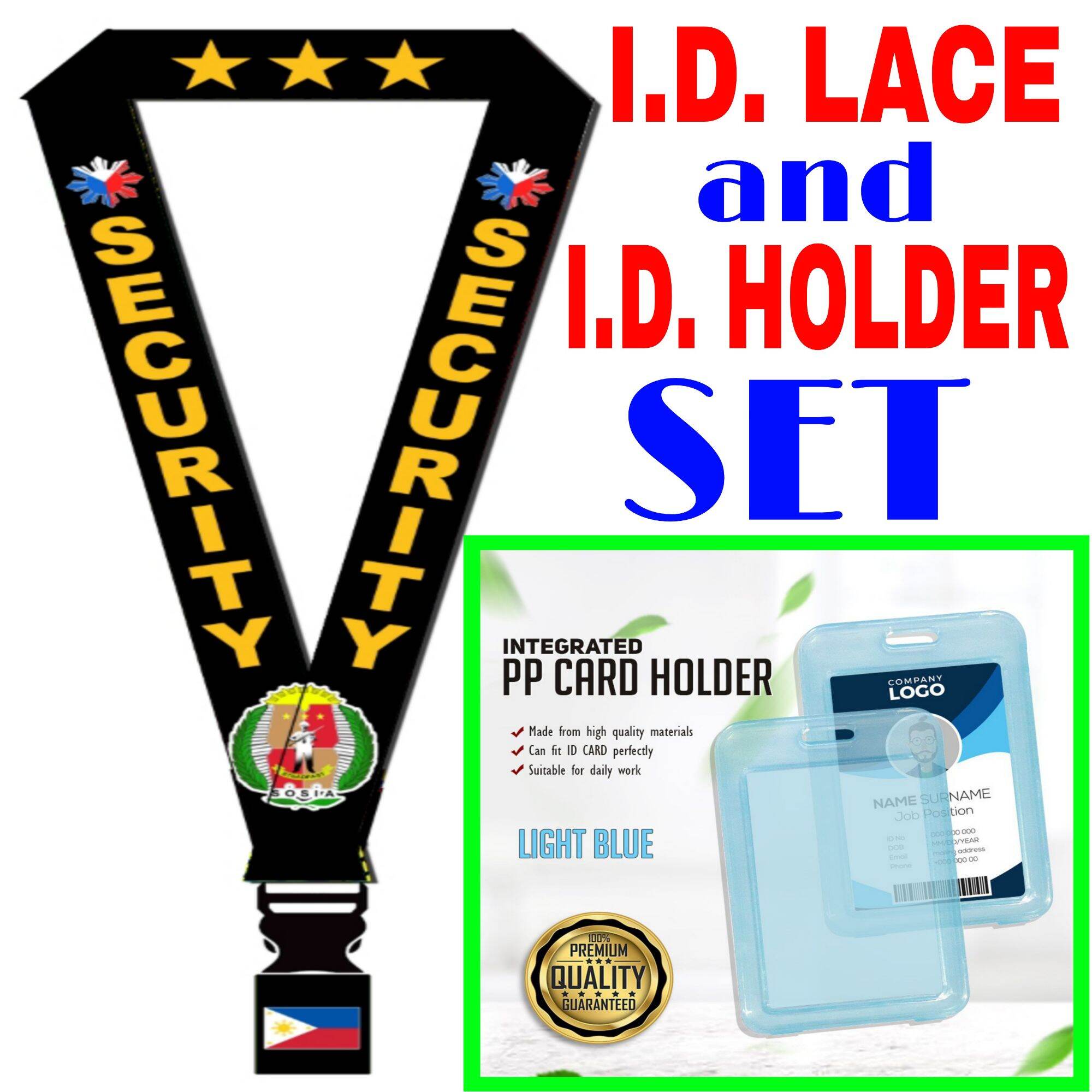 SECURITY ID Lace ID Holder Set ID Sling Lanyard Lazada PH
