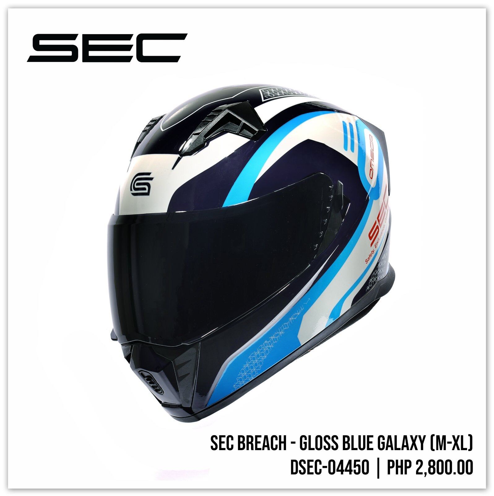 sec breach dual visor fullface helmet with FREE SMOKE LENS Lazada PH