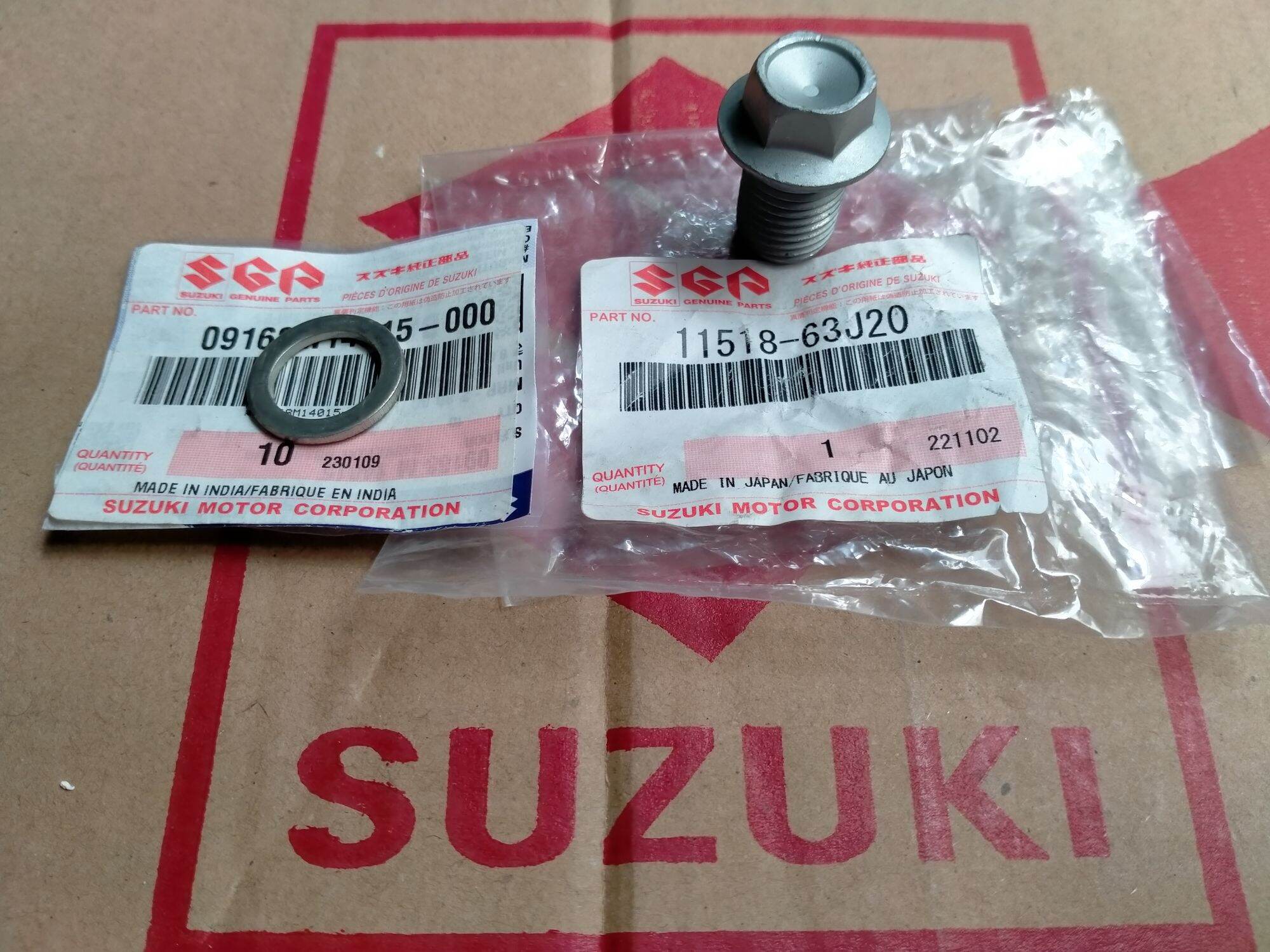 Suzuki Oil Drain Bolt Plug for Suzuki Celerio Gen1 and Gen2