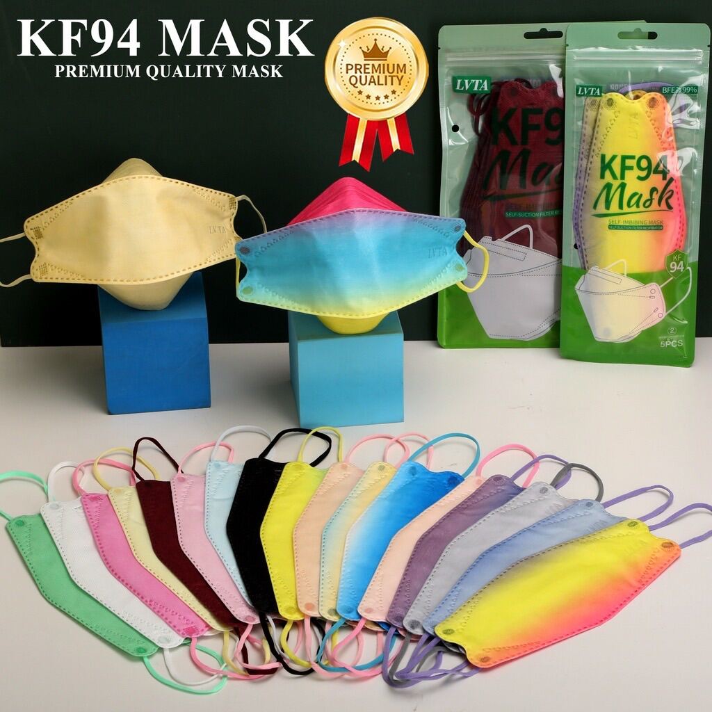 KF94 LVTA Face Mask 4 layers Non woven Protection Filter 3D Anti viral