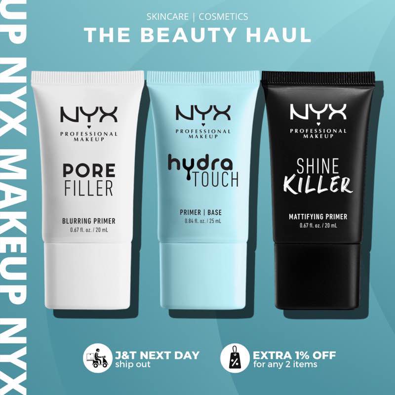 Nyx Professional Makeup Pore Filler Blurring Primer / Hydra Touch / Shine  Killer Mattifying Primer