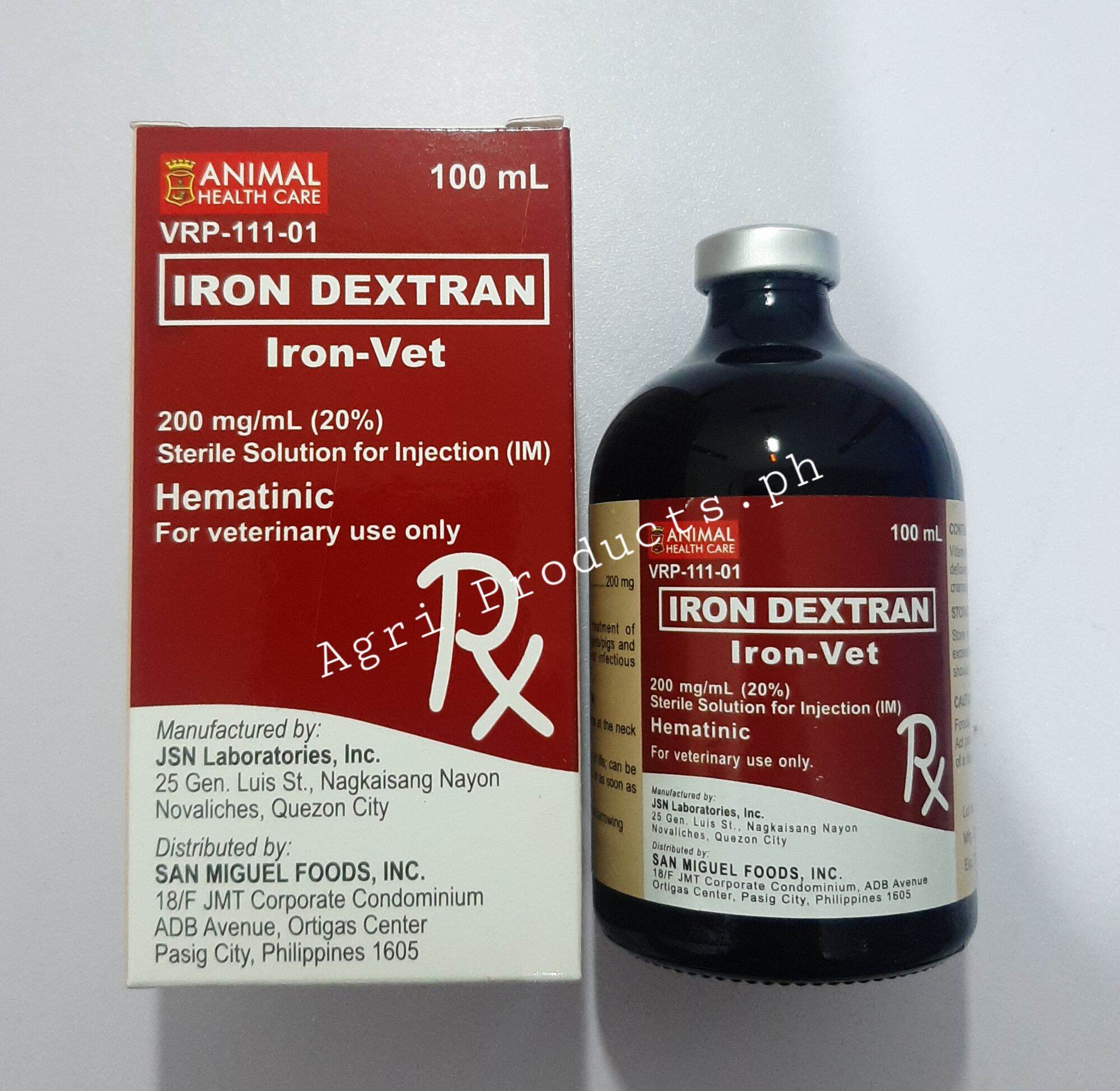 Iron Dextran (Ironvet) 100ml Lazada PH