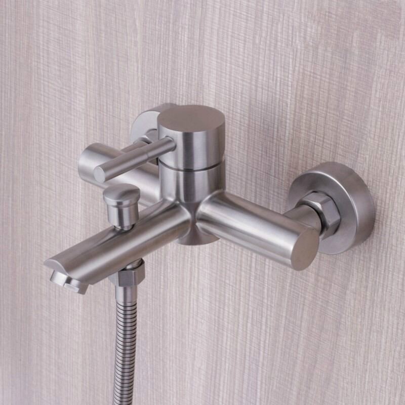 GRIPO SUS304 Matte Finish Bath Shower Mixer, Hot & Cold