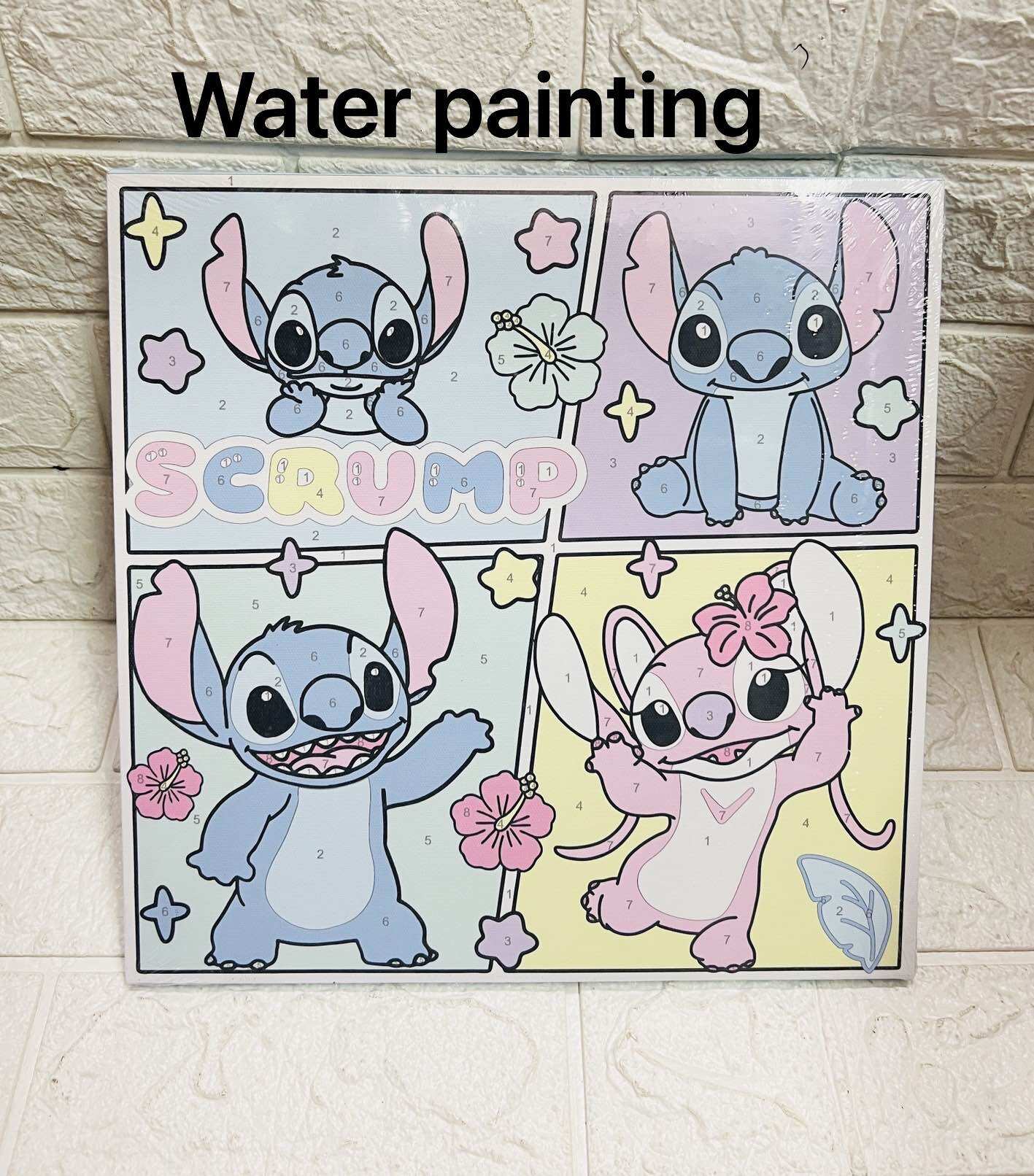Sanrio DIY Cartoon Canvas Painting Paint by Numbers Cute Cartoon Painting Arts and Craft activity