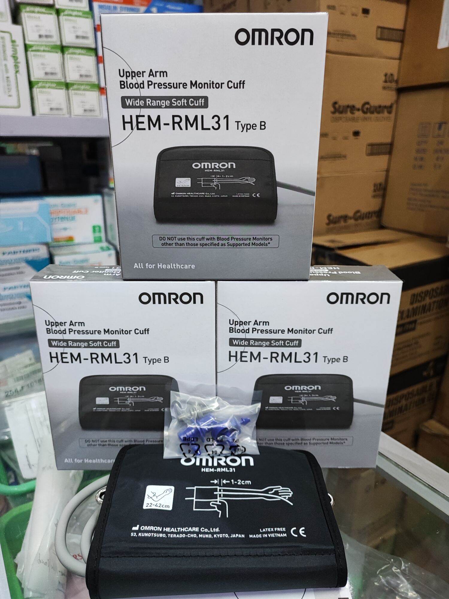 Omron Automatic Blood Pressure Monitor With Large Cuff HEM-712CLC 1 Each 