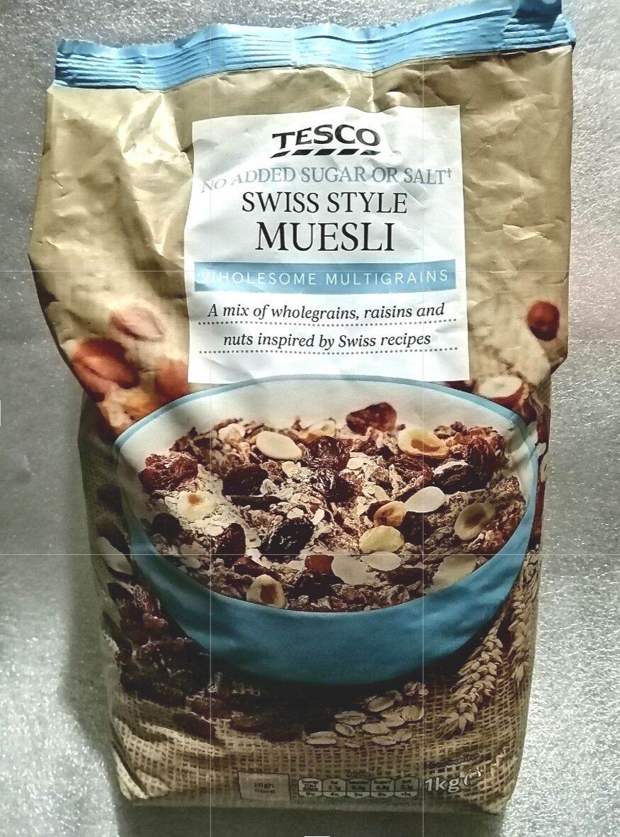 Tesco Swiss Style Muesli No added Sugar or Salt 1kg Lazada PH