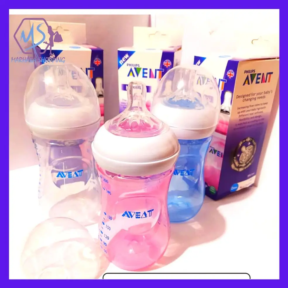 MS AVEAT Natural Feeding baby Bottle 11 Oz / BPA Free