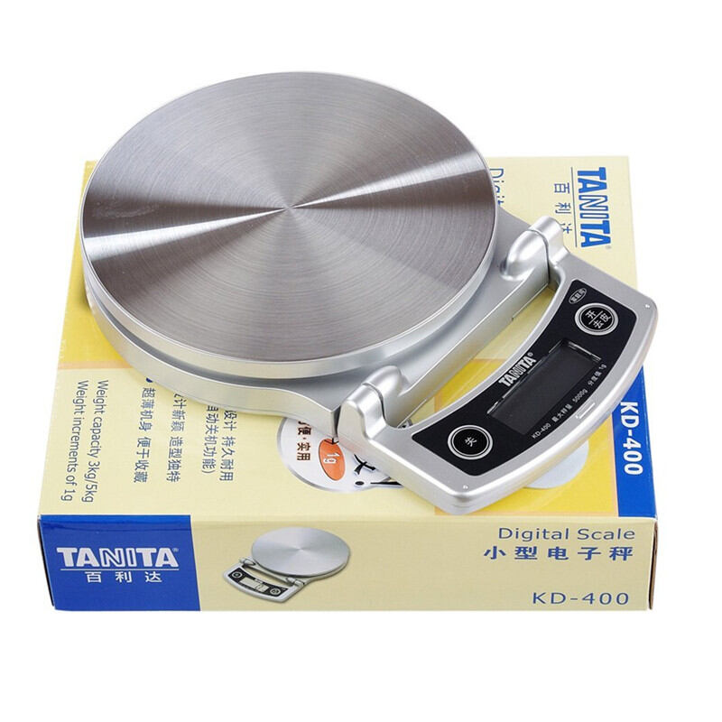 Balance De Cuisine Tanita KD-400 - Précision Au Gramme, 5kg Max, Acier Inox - Ecran Pliable