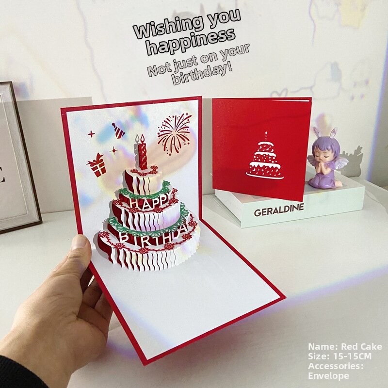 TAOKOU | Music Light 3D Greeting Card with Blessing Message