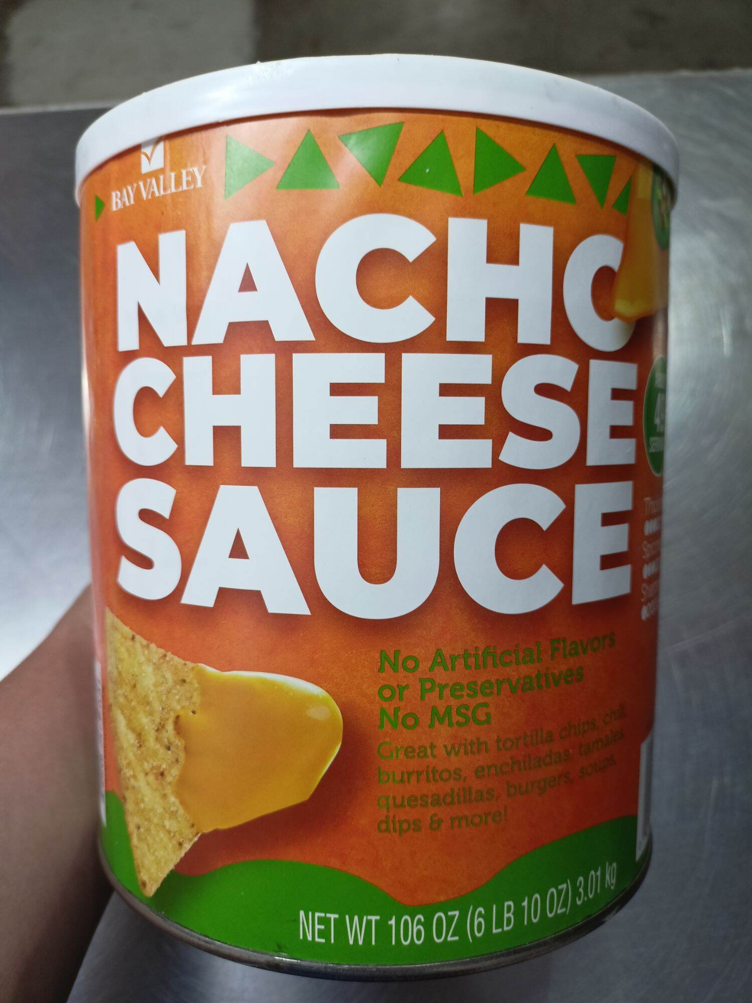 BAY VALLEY Nacho Cheese Sauce 106 OZ( 6 LB 10 OZ) 3.01kg Lazada PH