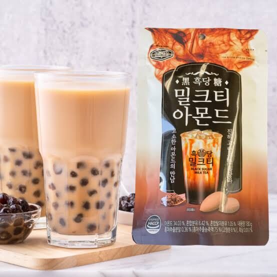 Milk Tea Almond Snack 200g (Korean Murgerbon Black Sugar Milk Tea