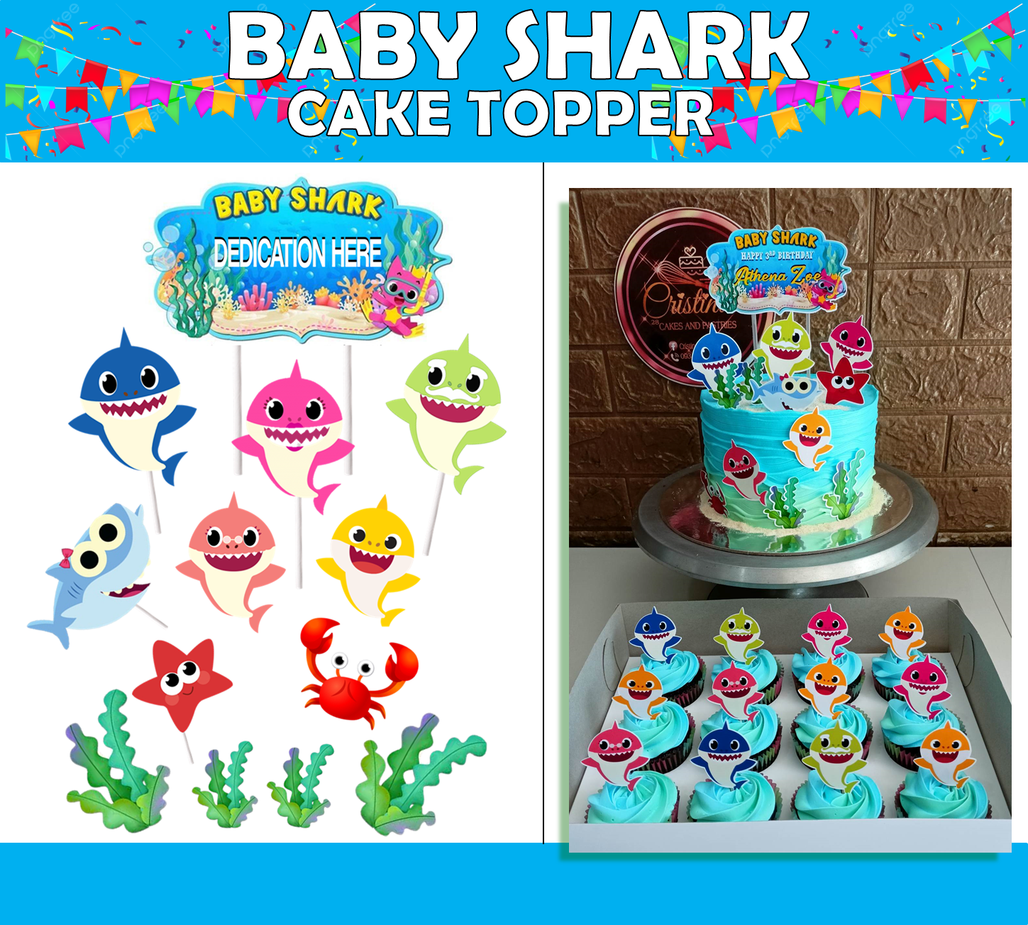 Edible Baby Shark Cake Topper | The Cake Fairy Craft
