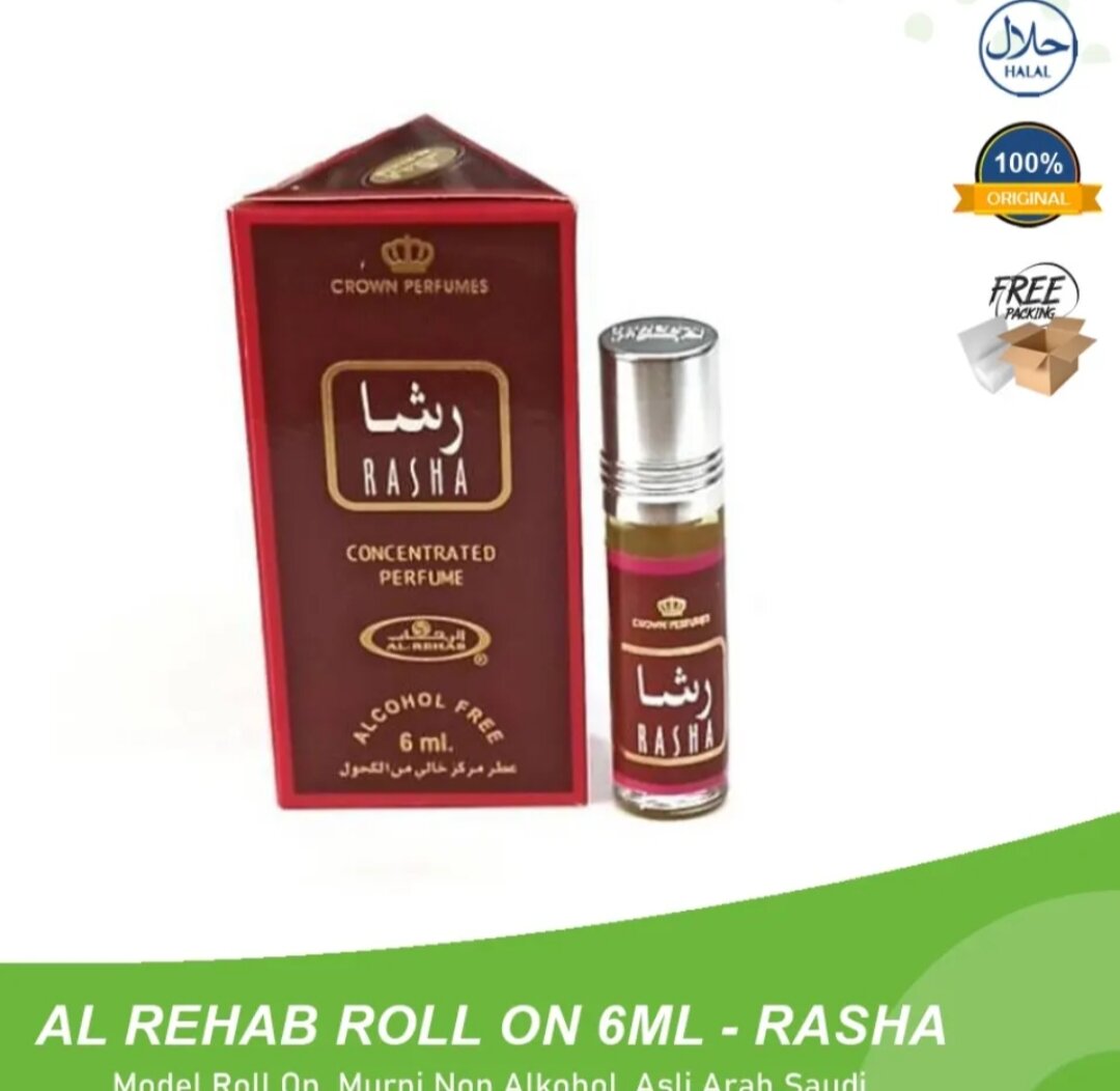 RASHA Oil base perfume made in Al Rehab 100 original made in